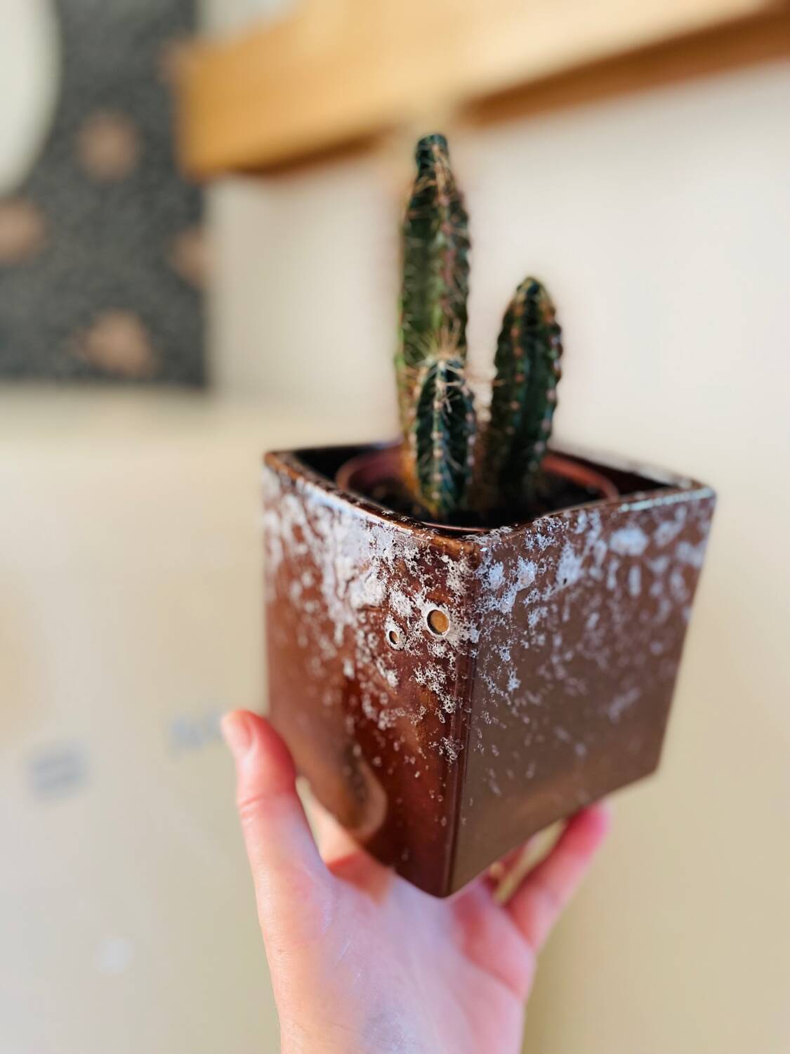 Vintage Fat Lava numbered planter