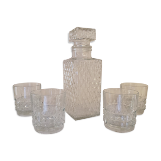 Carafe and whisky glass 60's