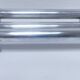 three long aluminum shop handles from the mid-20th century