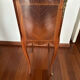 Small bedside table in marquetry in the Louis XV style.
