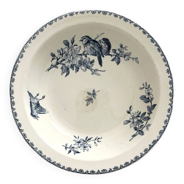 Plat creux saladier en terre de fer « Favori » Sarreguemines