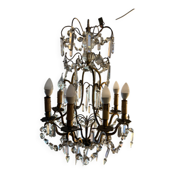 Crystal drop chandelier