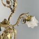 Louis XV style chandelier in bronze and glass, 19th century