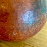 Handmade terracotta sake bottle vase