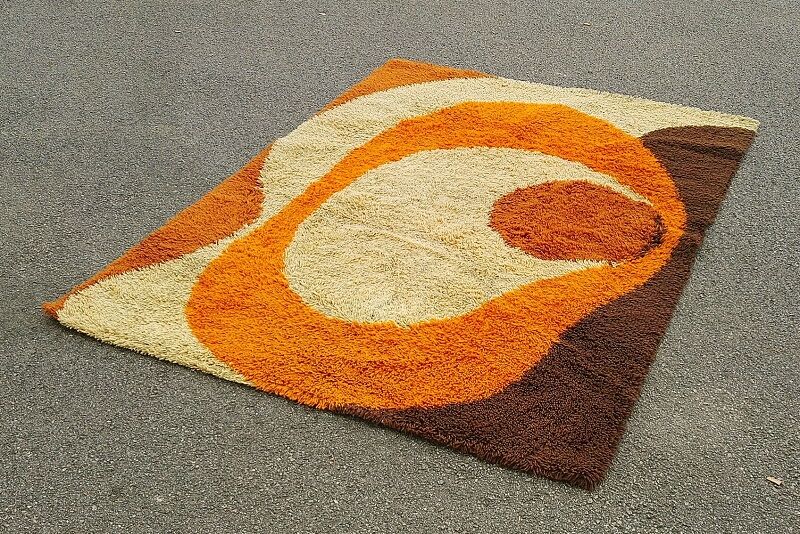 Vintage carpet 1970, desso, wool, holland design