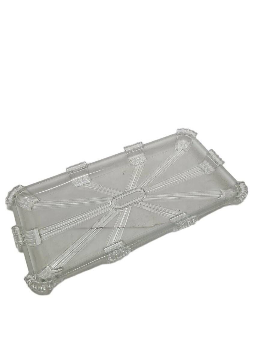 Polish Art Deco tray by Zawiercie Glassworks, 1930s