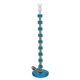 Nybro Armaturfabrik Lamp Blue Cast Glass and Brass Signed Sweden 1960
