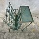 Vintage wrought iron magazine rack, Matego.