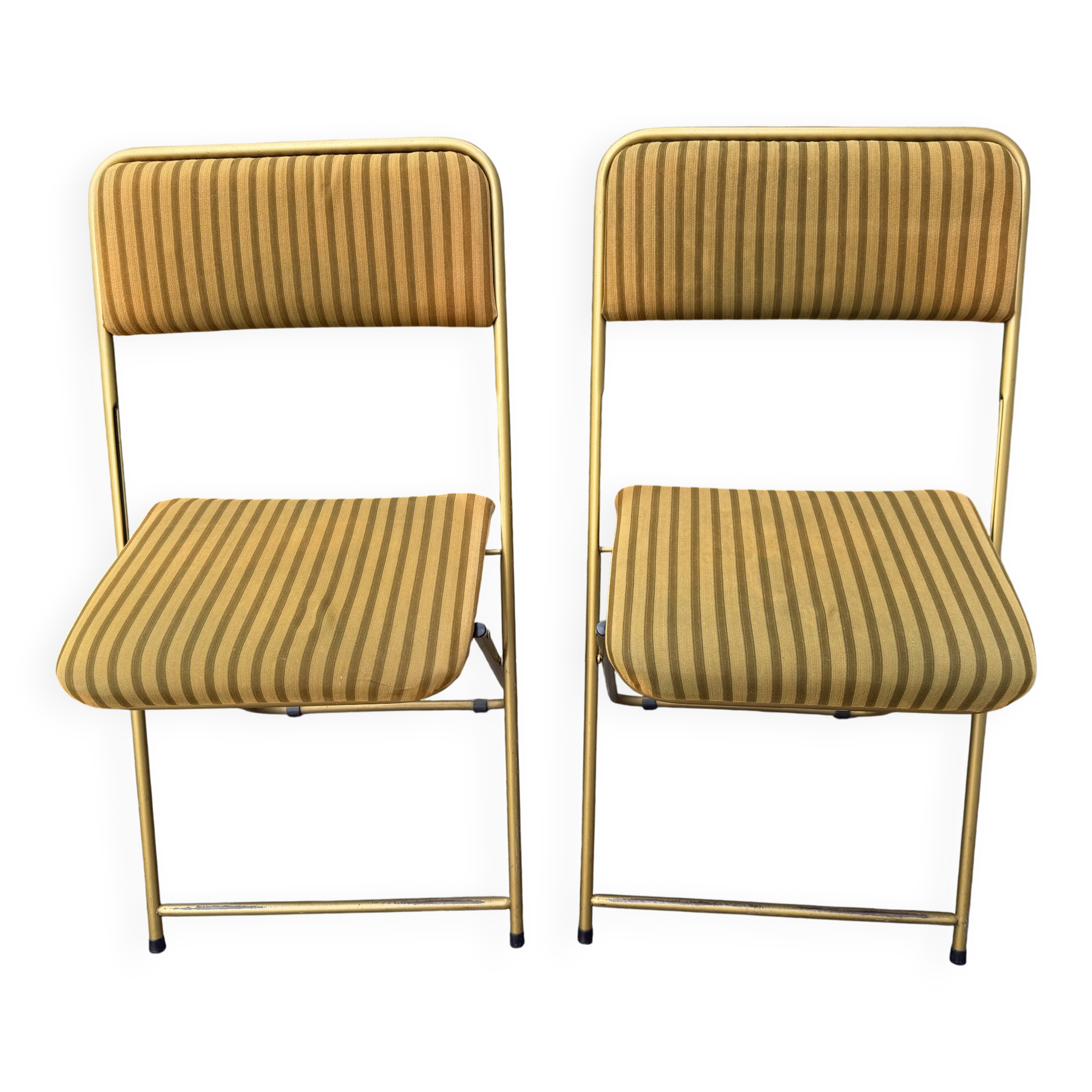 Pair of velvet chairs Lafuma » model "Chantazur"