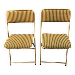 paire de chaises en velours