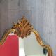 Miroir baroque rocaille Louis XV doré vintage