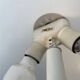 Dijkstra table lamp - vintage mushroom desk lamp - white Space Age light