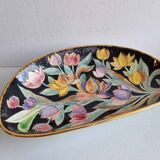 Large ceramic dish signed Ugo for Vallauris