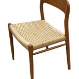 Set of 4 JL Moller model 75 chair by Niels Otto Moller Danish Design