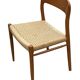 Set of 4 JL Moller model 75 chair by Niels Otto Moller Danish Design
