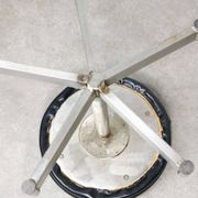 Tabouret pivotant Bauhaus moderniste en chrome, années 1950