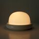 Vintage wall lamp in opaline and lacquered wood
