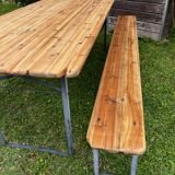 Guinguette table and benches