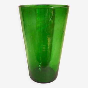 Empoli blown glass vase 35 cm