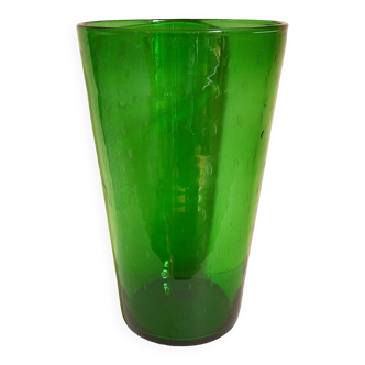 Vase en verre soufflé d'Empoli 35 cm