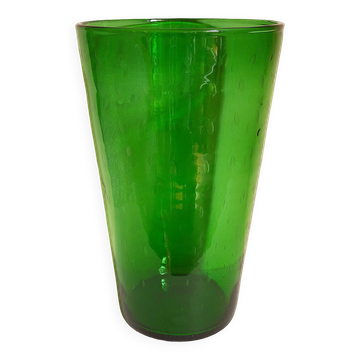 Empoli blown glass vase 35 cm