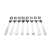 Old Christofle Model Boreal Art Deco by Luc Lanel 8 forks with desserts
