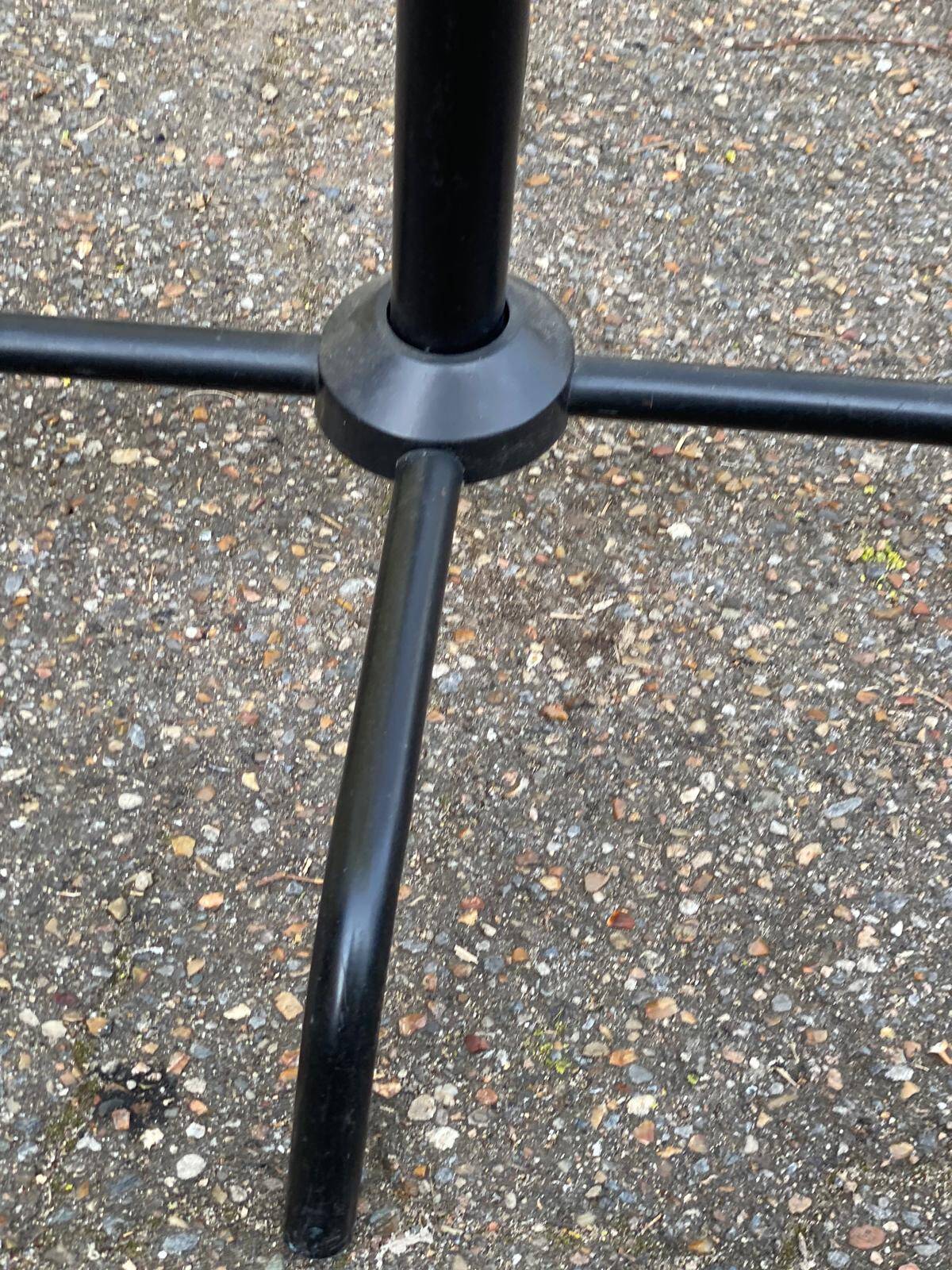 Vintage industrial coat rack in black steel