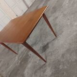 Scandinavian teak table with built-in extension