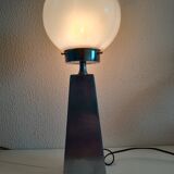 Vintage Murano Globe Chrome Lamp