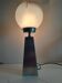 Lampe chromé globe de murano vintage