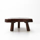 Solid tree trunk coffee table ca.1950