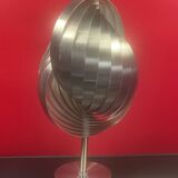 Henri Mathieu 70's Kinetic Design Lamp Brushed Aluminum - 36 cm