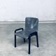 Postmodern Leather Dining Chairs, Italy, 1980s, Set of 4