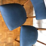 Pair of vintage blue chairs 1950