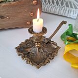 Vintage 19th bedroom candle holder