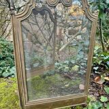 Antique brass fireplace screen