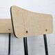 Duo de chaises formica vintage pieds compas années 60