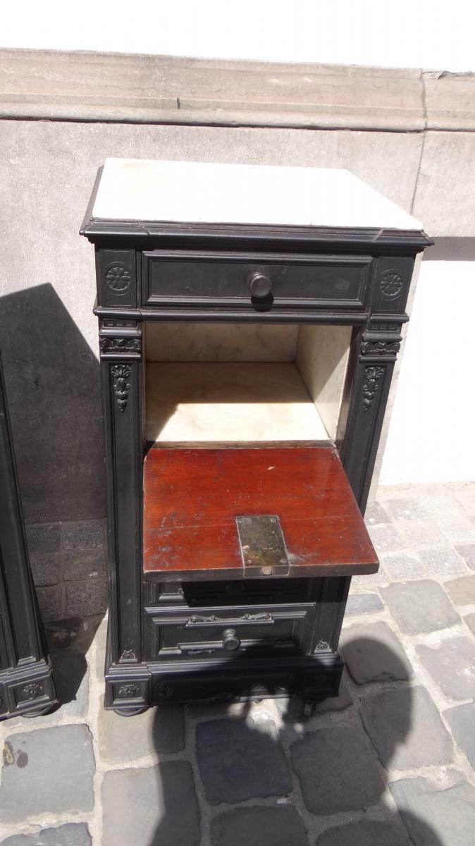Pair of nightstands Napoleon III