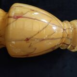 Vase larochère marbré jaune et rouge
