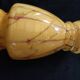 Vase larochère marbré jaune et rouge