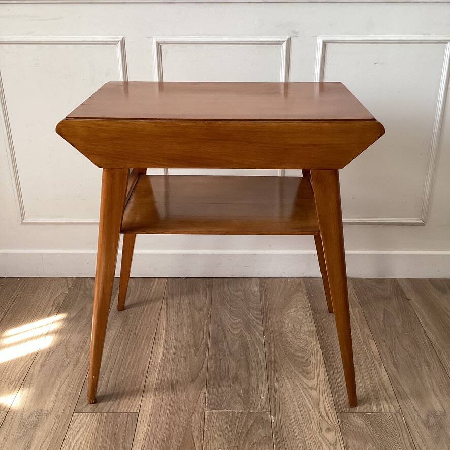 Vintage console with compass feet
