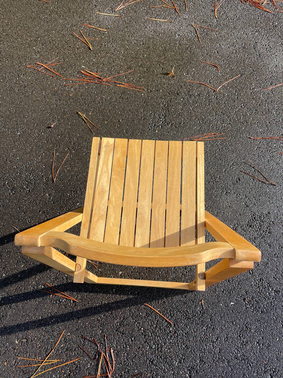 Wooden folding chair 1980