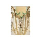 Chandelier 1950s painted metal and grapevines