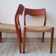 Vintage Niels Otto Møller 1950s chairs