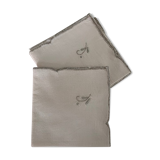 6 embroidered towels