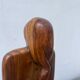 Wooden statuette sculpture, free form