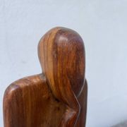 Wooden statuette sculpture, free form