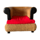 Fauteuil rotin et tressage végétal