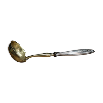 Filled silver cream ladle