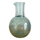 Blue bubbled glass decanter
